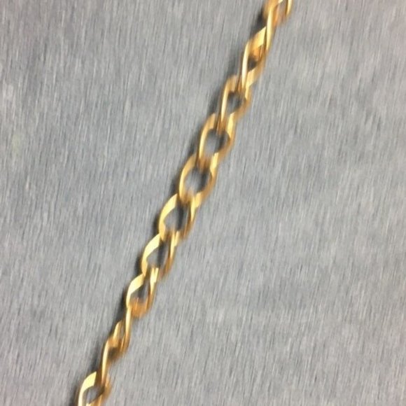 Red Y-Drop Necklace Long Gold Pink Transluscent Chunky - Picture 3 of 7